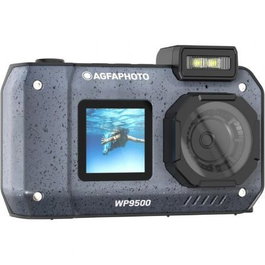AgfaPhoto Realishot WP9500 - Cámara Sumergible 5K Ultra HD 24 MP, CMOS, LCD 2.9", Zoom Digital 18x, Resiste Agua 3 m, Color Negro